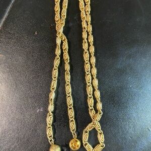 Elegant Gold Filled Byzantine 26” Necklace